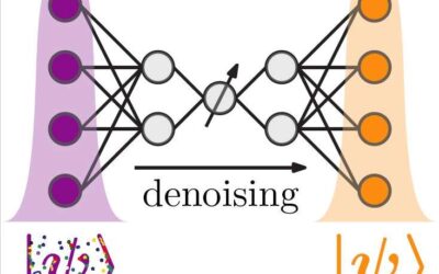 Quantum autoencoders to denoise quantum measurements