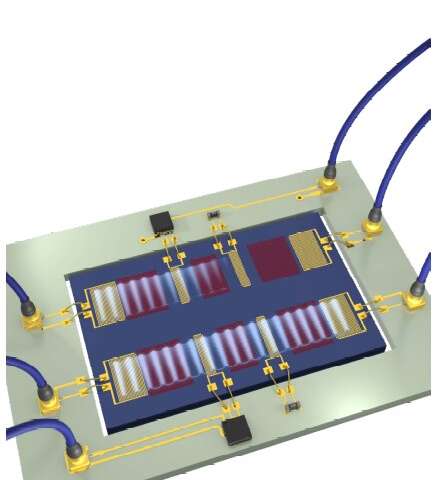 A system for the nonreciprocal transmission of microwave acoustic waves