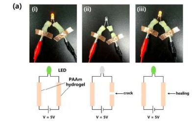 A highly stretchable and self-healing strain sensor for motion detection