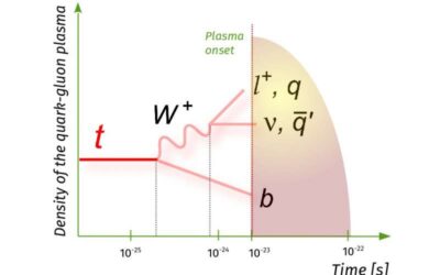 The first evidence of top quark production in nucleus-nucleus collisions