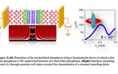 Researchers realize resonant tunnelling diodes based on twisted black phosphorus homostructures