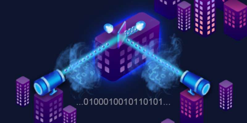 Long-distance and secure quantum key distribution (QKD) over a free-space channel