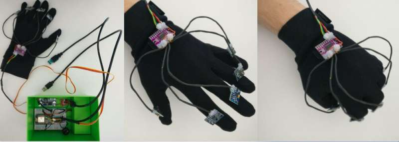 WaveGlove: A glove with five inertial sensors for hand gesture recognition