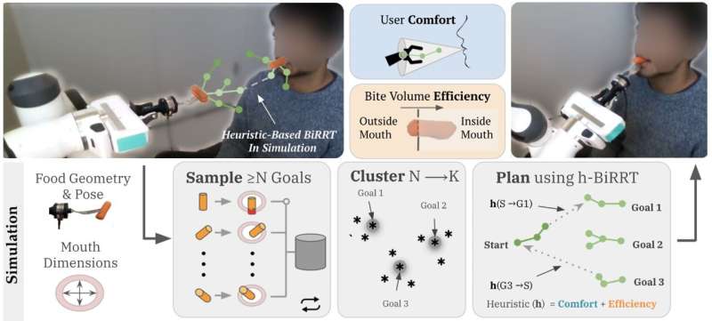A framework to optimize the efficiency and comfort of robot-assisted feeding systems
