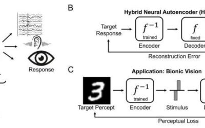 A neural autoencoder to enhance sensory neuroprostheses