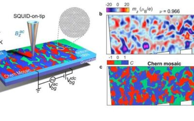 The observation of Chern mosaic and Berry-curvature magnetism in magic angle graphene