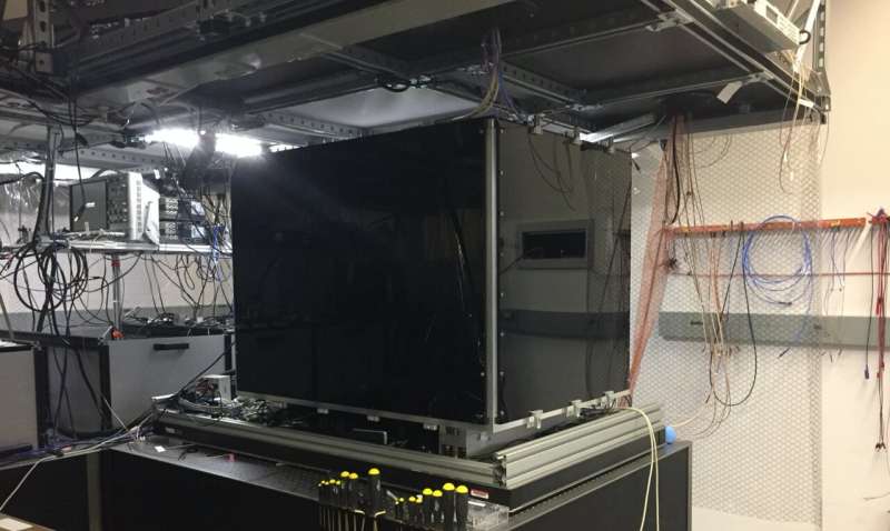 The realization of measurement induced quantum phases on a trapped-ion quantum computer