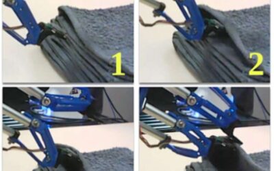 Using tactile sensors and machine learning to improve how robots manipulate fabrics