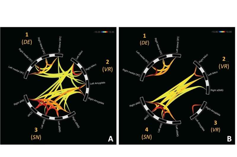 Approaching and avoiding ‘bad’ decisions are linked with different neural communication patterns