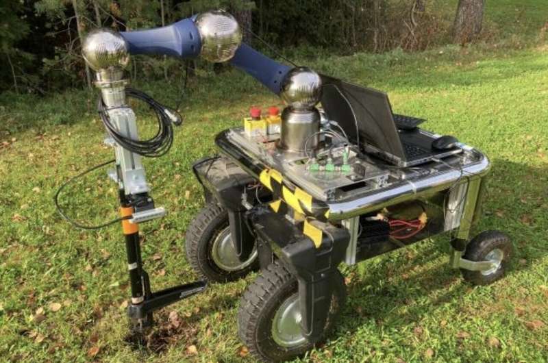 A weeding robot that can autonomously remove seedlings