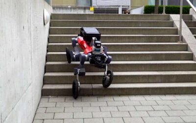 Researchers create an autonomously navigating wheeled-legged robot