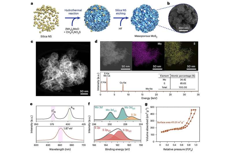 Mesoporous MoS₂ strategy boosts efficiency and stability of perovskite solar cells