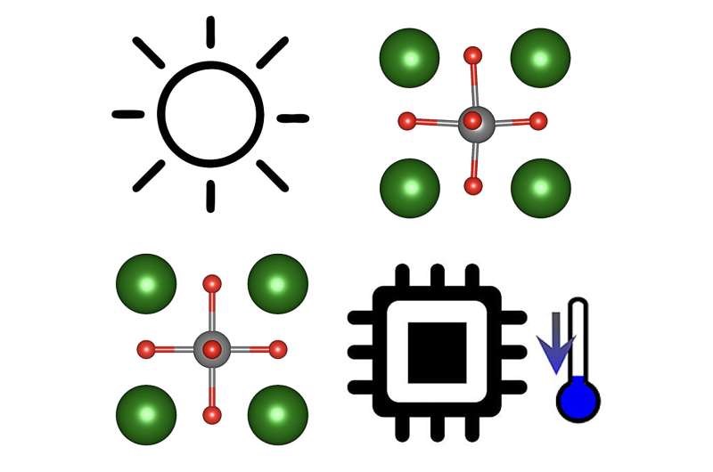 Theoretical study demonstrates existence of giant photocaloric effects in ferroelectric perovskites