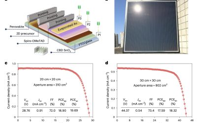 Scalable technique enhances 2D layer formation in solar cells