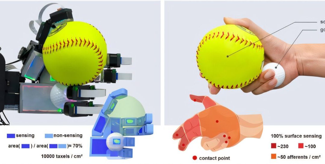 Bio-mimetic robotic hand seamlessly integrates tactile feedback to outperform predecessors