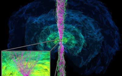 Simulation reveals emergence of jet from binary neutron star merger followed by black hole formation